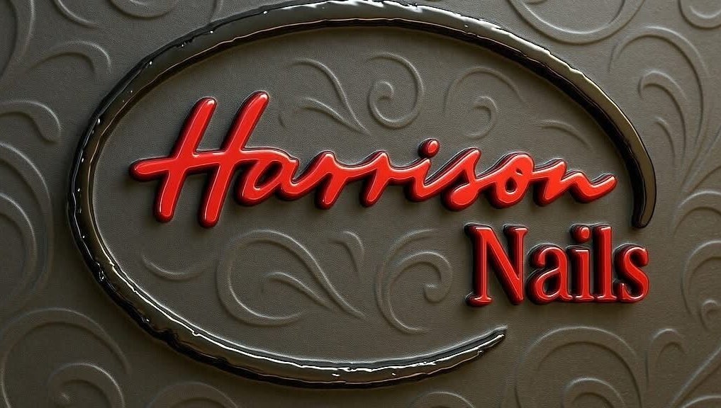 Harrison Nails logo with elegant design at Harrison, Ohio, US.