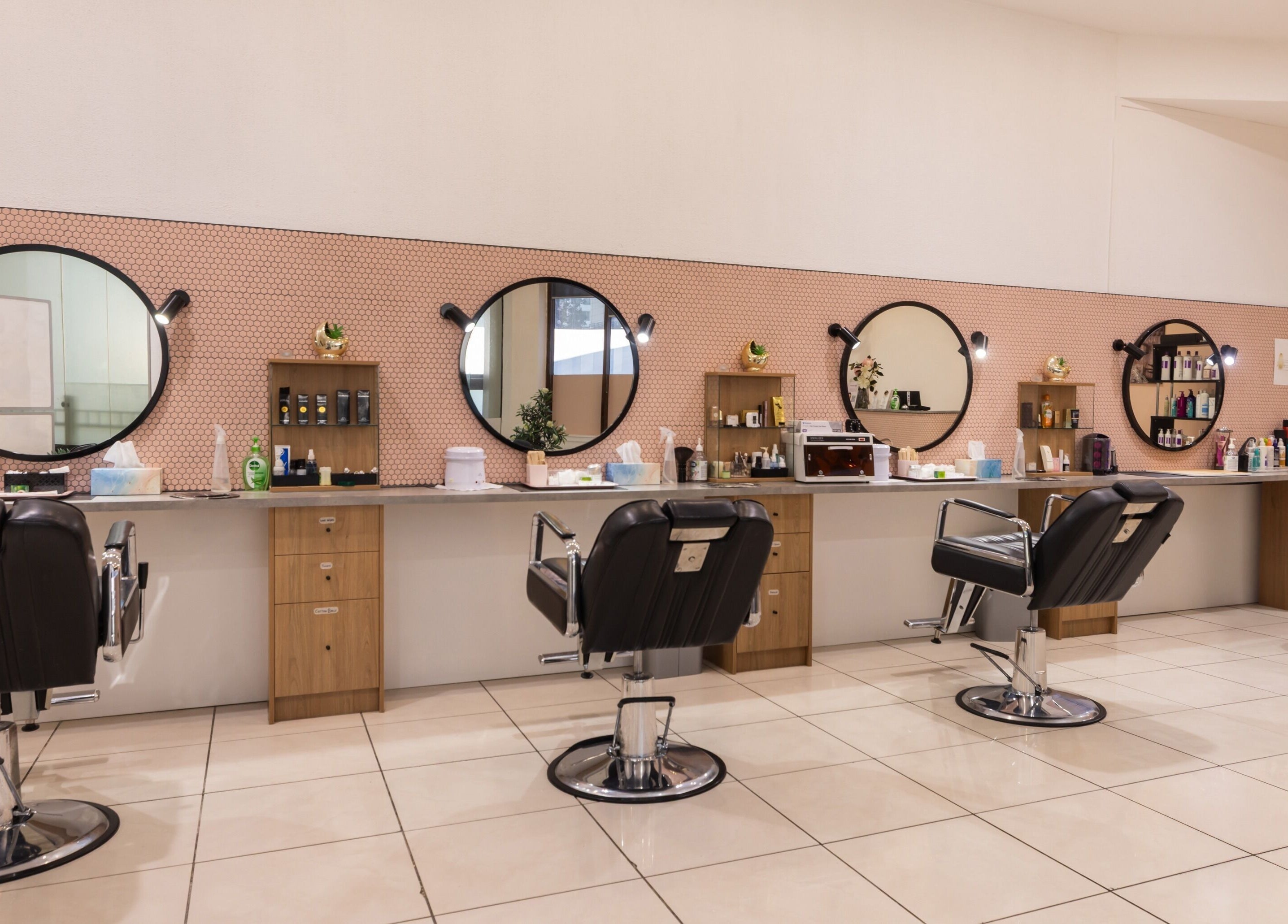 Chic beauty salon setup at Grace Threading- Myer Centre in Brisbane City, Queensland, AU
