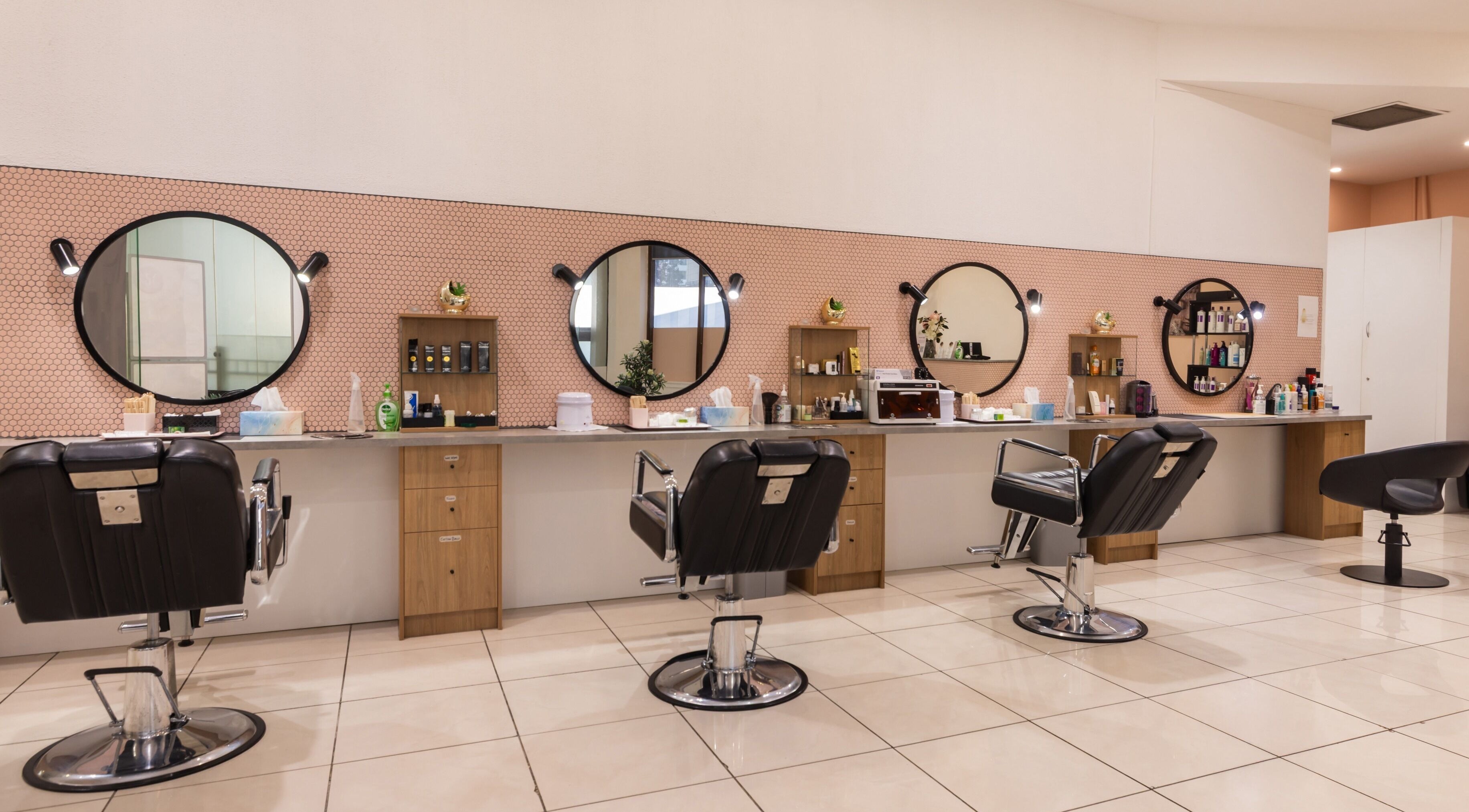 Chic beauty salon setup at Grace Threading- Myer Centre in Brisbane City, Queensland, AU
