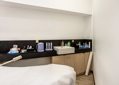 Grace Beauty and Threading - Strathpine Centre treatment room in Strathpine, Queensland, AU, featuring a clean, minimalist setup.