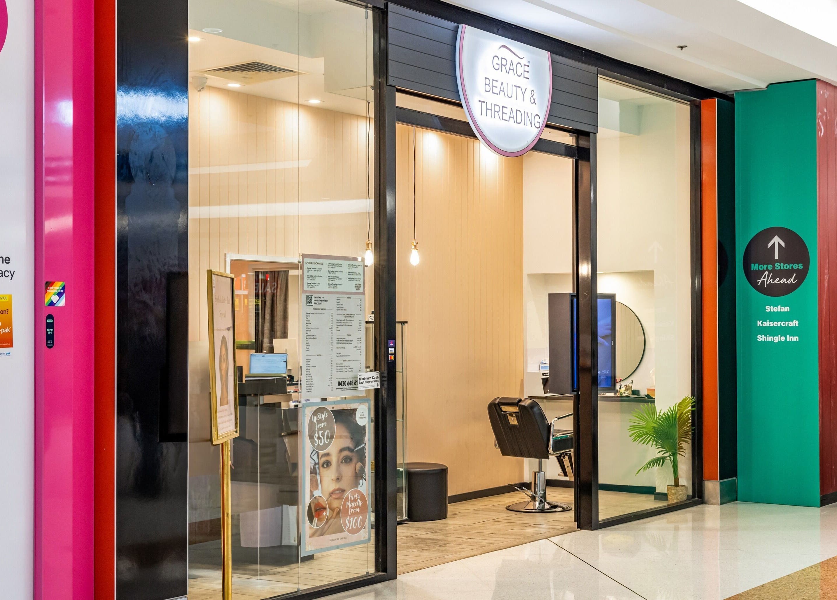 Grace beauty and Threading - Strathpine Centre salon exterior in Strathpine, Queensland, AU, showcasing modern design.
