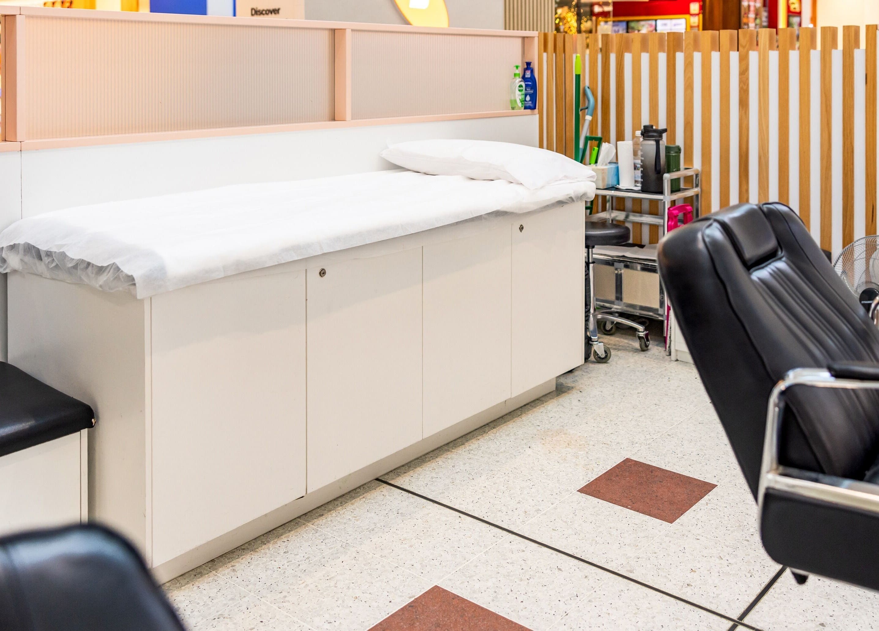 Relaxing treatment area at Grace Threading - Grand Plaza, Browns Plains, Queensland, AU.
