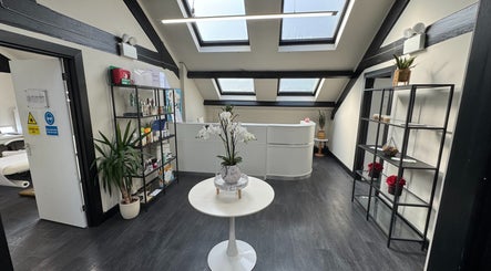 Interior of Dr Sam Rigby Facial Aesthetics in Cockermouth, England, GB featuring modern design and natural light.