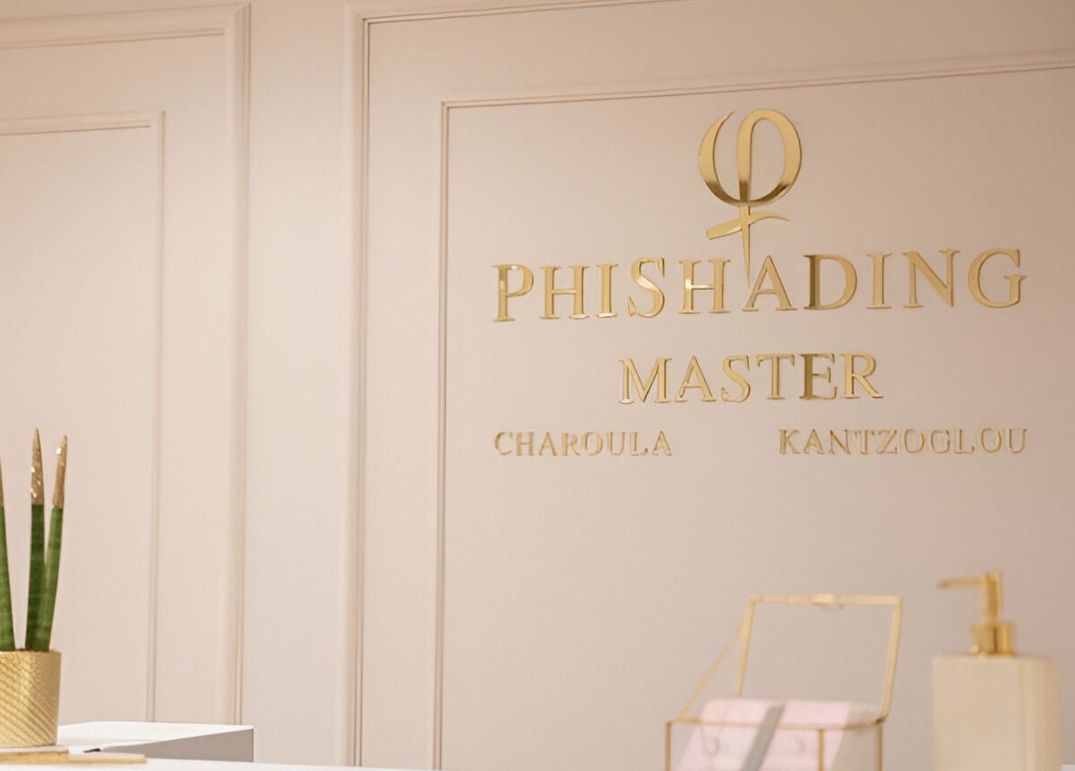 Κομψή διακόσμηση με πλακέτα στο κέντρο του Dots&Lines, Θεσσαλονίκη, Ελλαδα, GR.