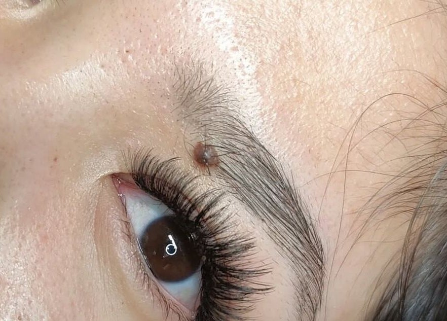 Close-up of lashes showing extensions at Lash Illuminator, Toowoomba, Queensland, AU.