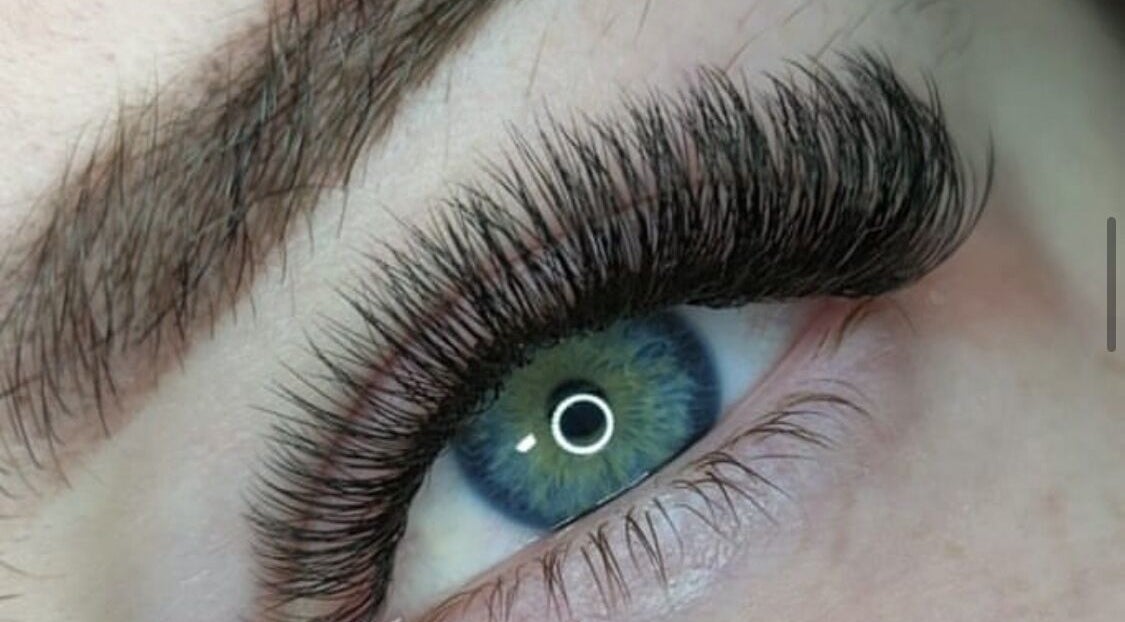 Close-up of enhanced lashes at Lash Illuminator, Toowoomba, Queensland, AU.