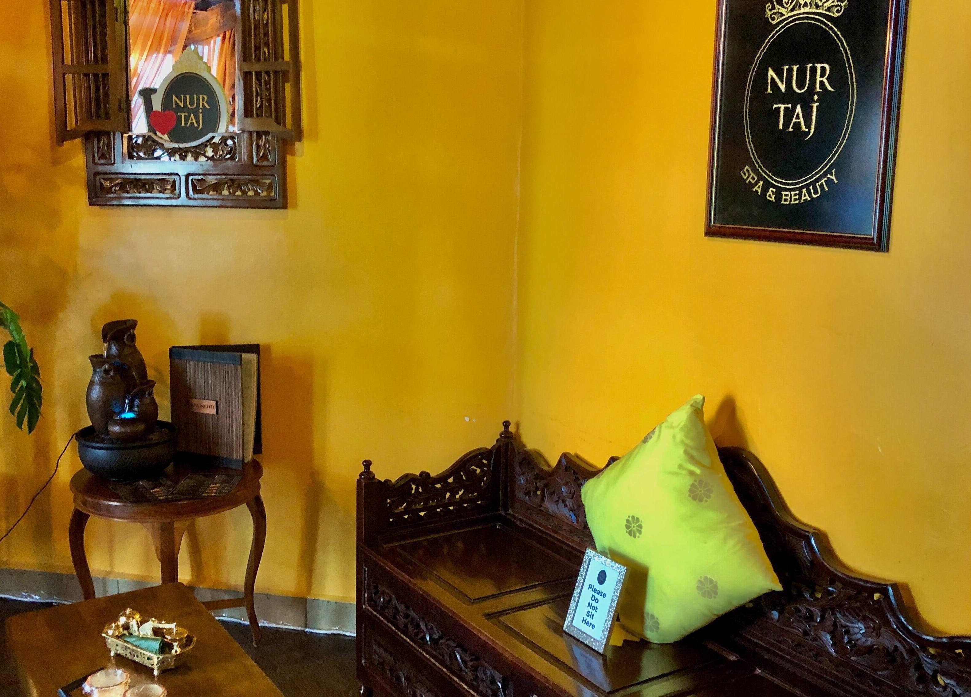Cozy seating area at Nur Taj Spa and Beauty (Ladies Spa) in Kuala Lumpur, Wilayah Persekutuan Kuala Lumpur, MY.