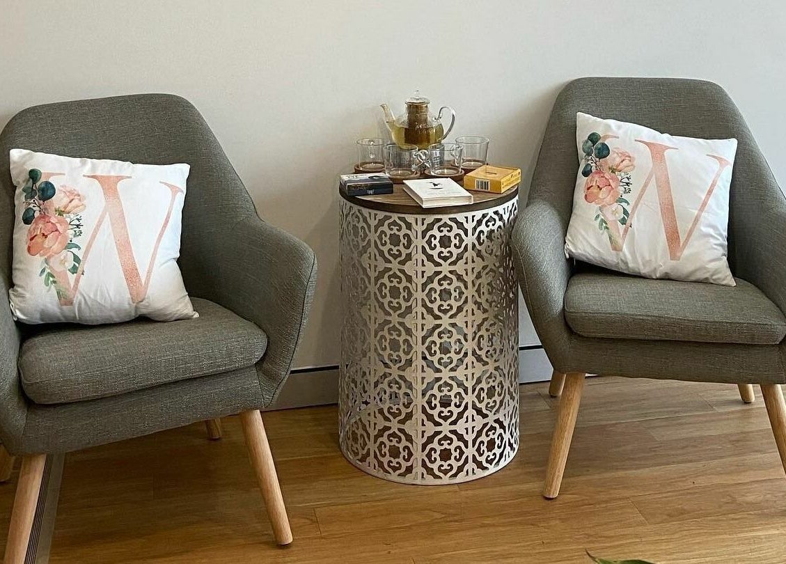 Elegant seating area at Wellness at Wilston, Wilston, QLD, AU, featuring modern chairs and decor.