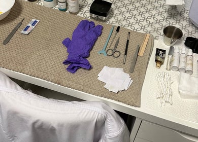 Skincare tools and products at Buhf Beauty Boutique, Langley City, British Columbia, CA.