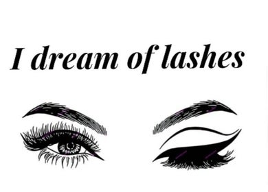 Elegant lash design logo for I Dream of Lashes in Melbourne, Victoria, AU.
