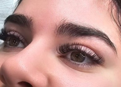 Close-up of volume lashes at I Dream of Lashes, Melbourne, Victoria, AU.
