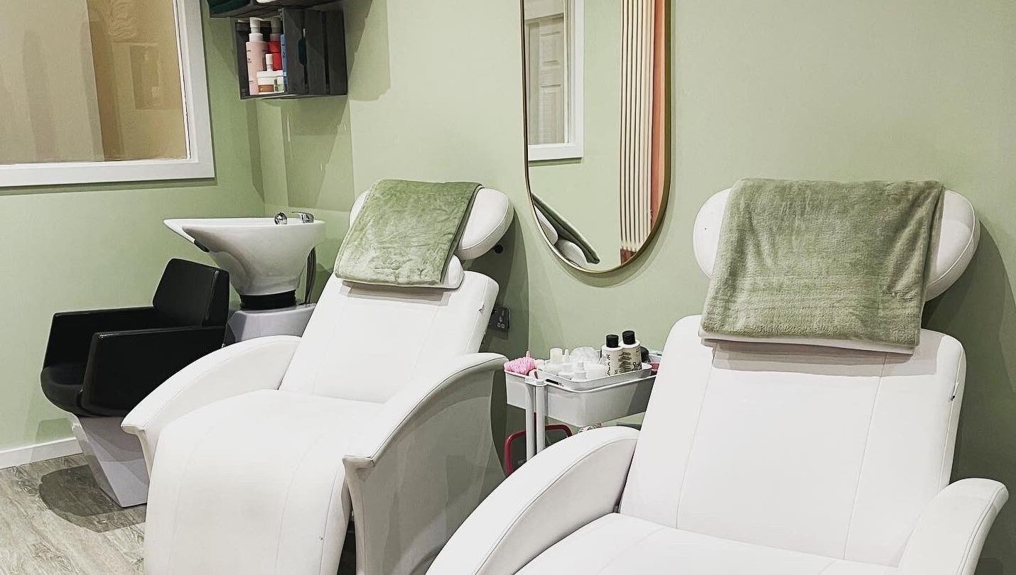 Relaxing beauty chairs at Faith. Hair and Beauty, Chislehurst, England, GB, ideal for premium hair treatments.