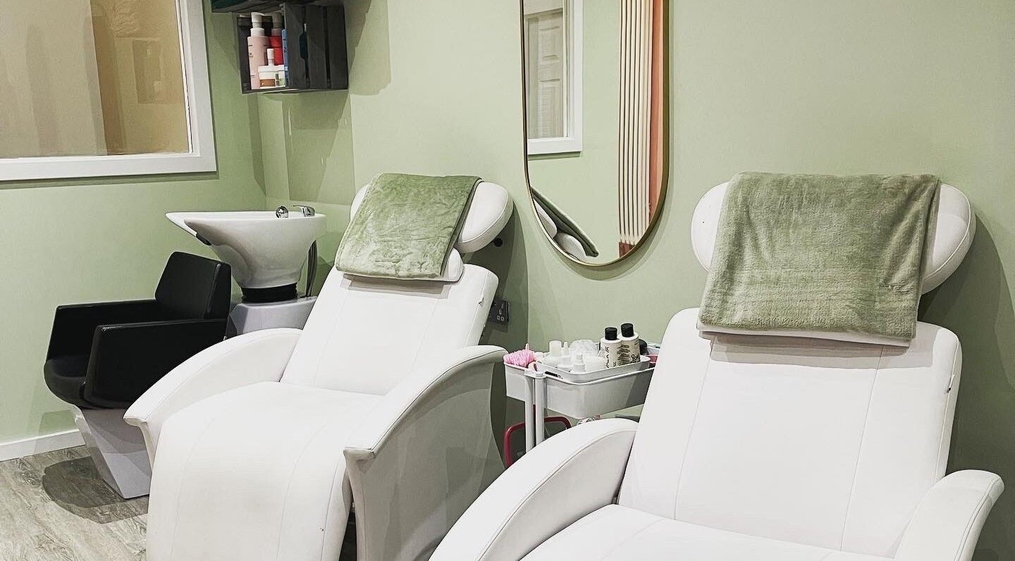 Relaxing beauty chairs at Faith. Hair and Beauty, Chislehurst, England, GB, ideal for premium hair treatments.