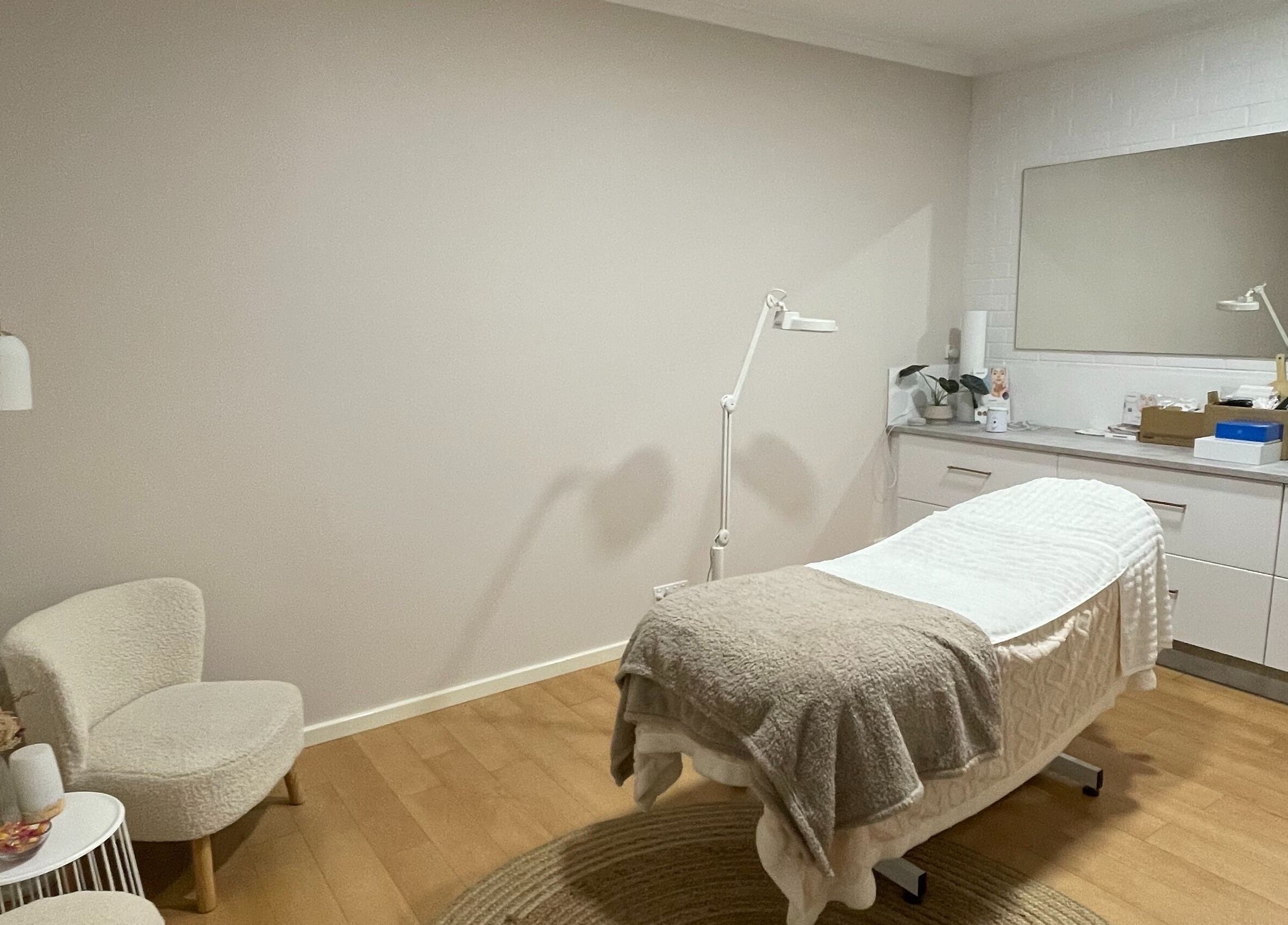 Elegant treatment room at The Skin Edit - Wanneroo, Wanneroo, Western Australia, AU. Cozy and inviting ambiance.