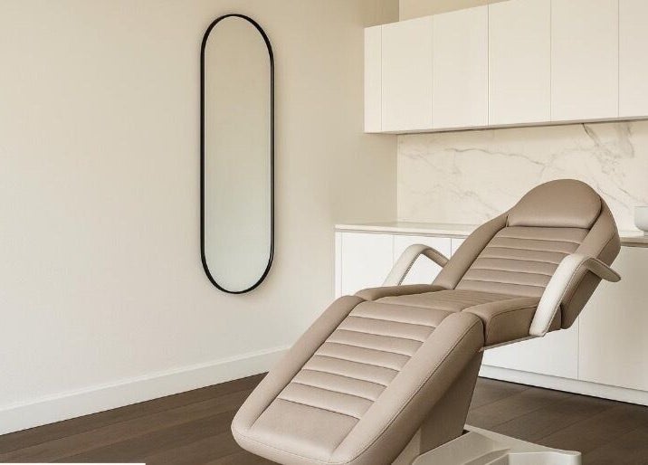 Serene beauty room at The Skin Edit - Bullsbrook, featuring a plush treatment chair, in Bullsbrook, Western Australia, AU.