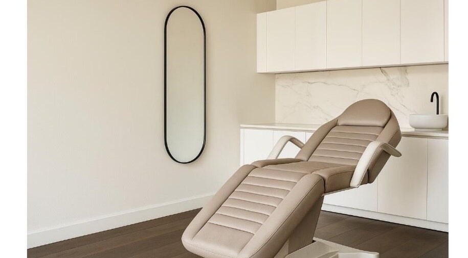 Serene beauty room at The Skin Edit - Bullsbrook, featuring a plush treatment chair, in Bullsbrook, Western Australia, AU.