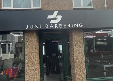 Front view of Just Barbering in Isle Of Man, Onchan, IM showcasing modern design.