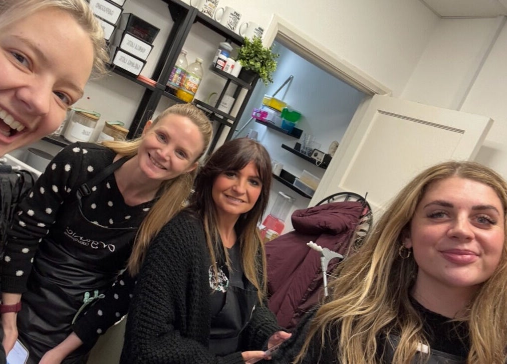 Friendly team at Charli's Hair Studio in Beccles, England, GB, showcasing a welcoming atmosphere.