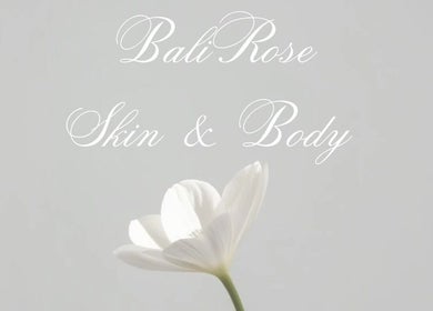 Bali Rose Beauty Salon logo with a white blossom in Cape Town, Western Cape, ZA.