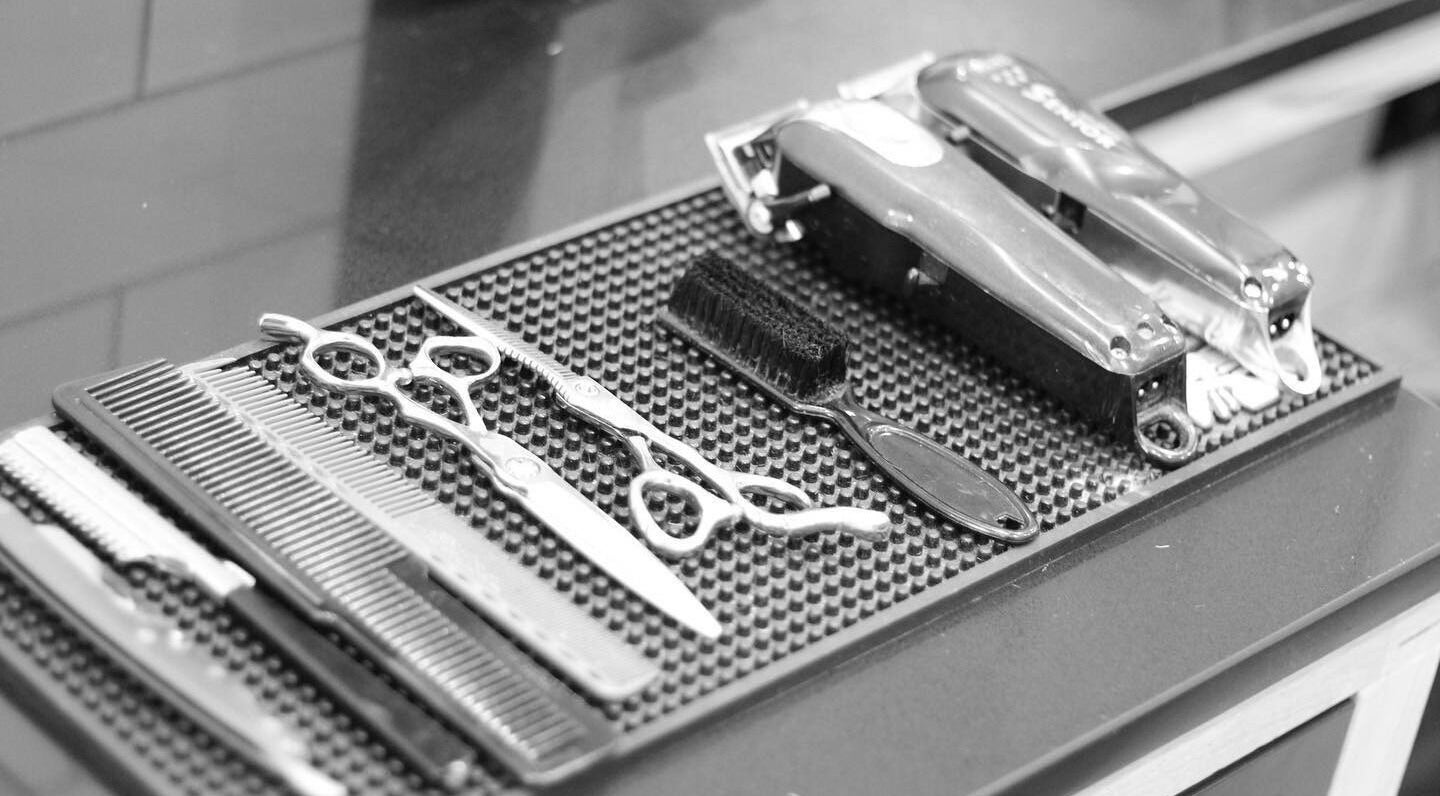 Professional barber tools at Woodenstone Barbers, Byron Bay, New South Wales, AU.