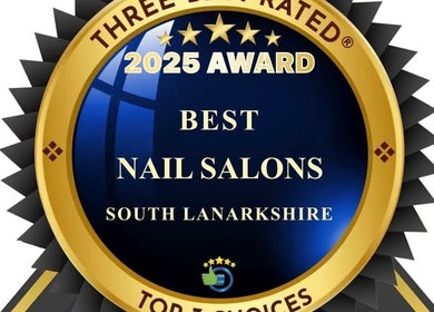 "Get The Gloss" in Hamilton, Scotland, GB awarded Best Nail Salon 2025.