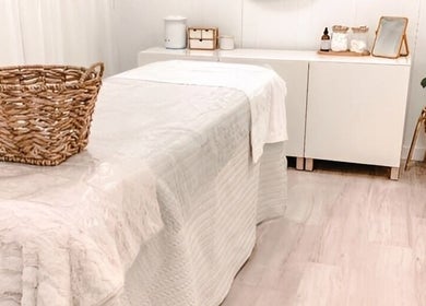 Relaxing spa treatment room at Zovia Beauty, Griffith, Australian Capital Territory, AU, with a soothing ambiance.