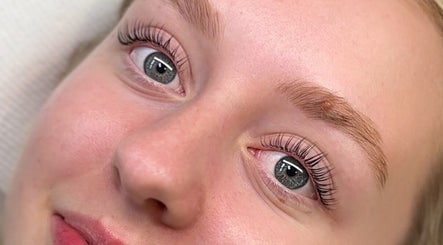Close-up of eyelash extensions at Little Lash Lab, Melbourne, Victoria, AU.