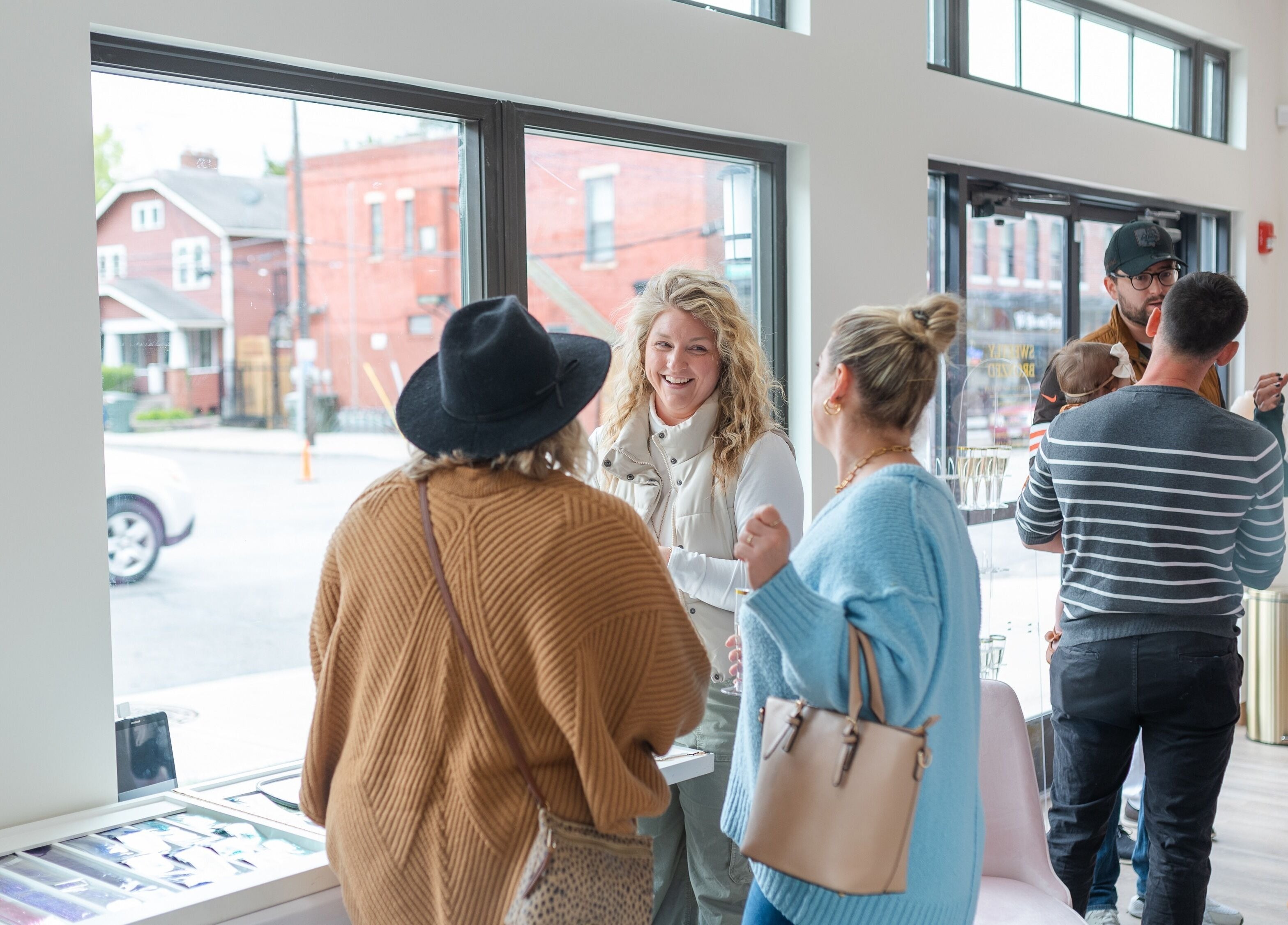 Guests enjoying a lively conversation at Clermont - Florida (The Orange Blossom Belle) in Clermont, Florida, US.