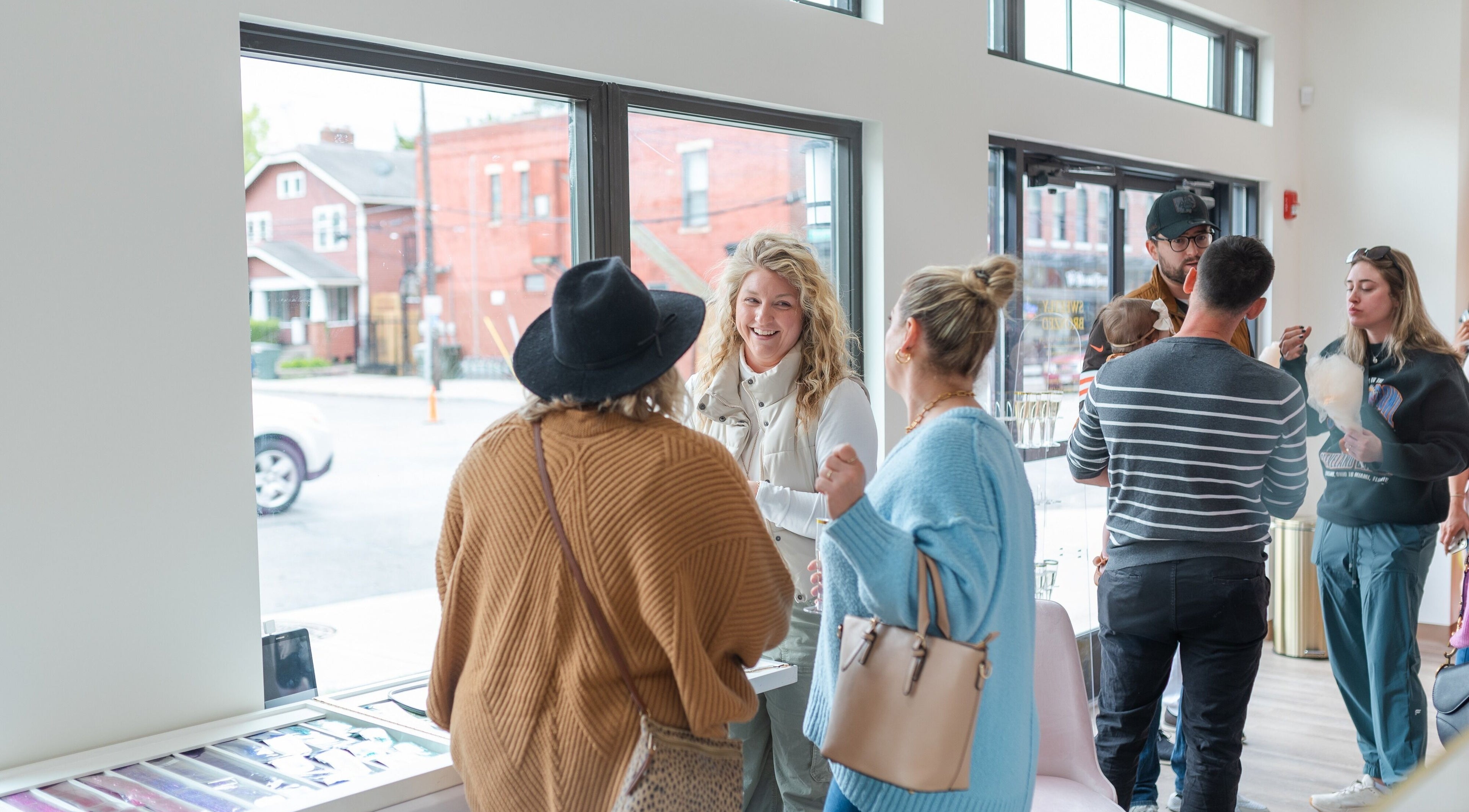 Guests enjoying a lively conversation at Clermont - Florida (The Orange Blossom Belle) in Clermont, Florida, US.