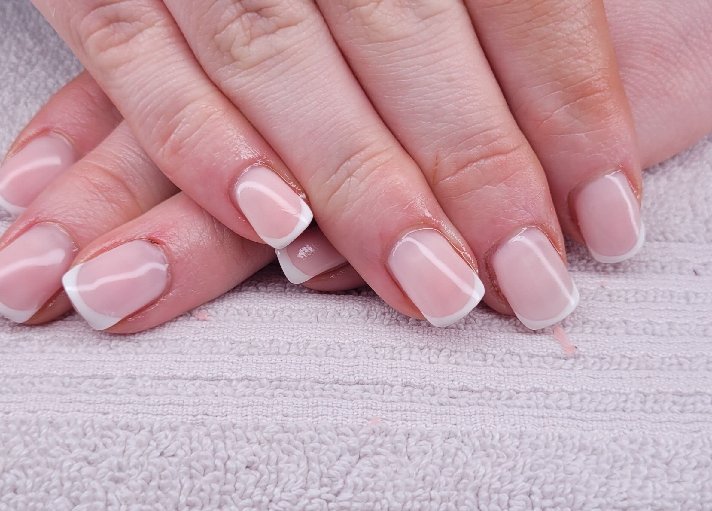 French manicure at Beauty By Jo, Guiseley, England, GB showcases elegant nail artistry.