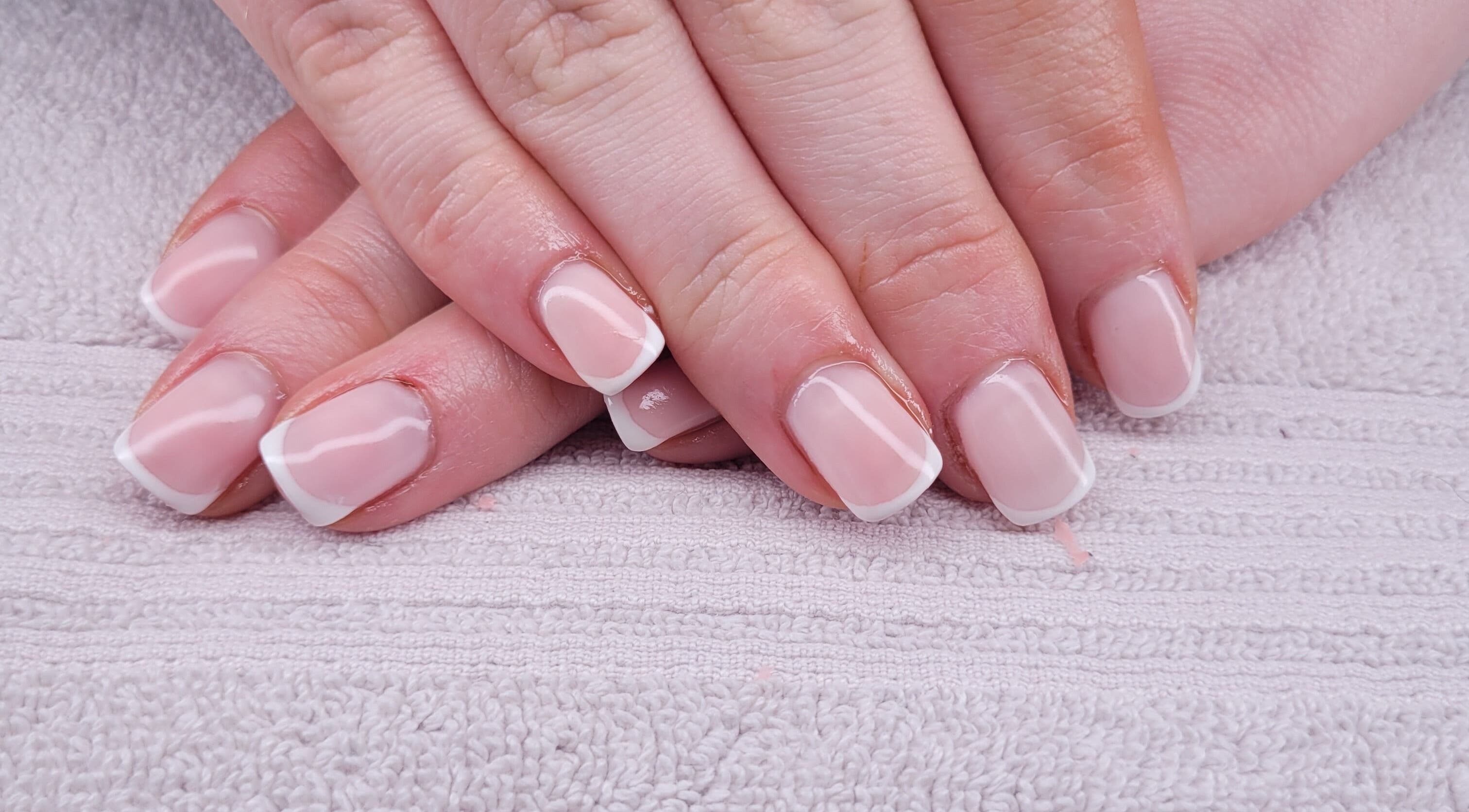 French manicure at Beauty By Jo, Guiseley, England, GB showcases elegant nail artistry.