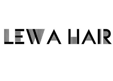 Lewa Hair logo with unique design, located in Newmarket, England, GB.