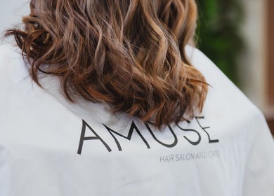 Lustrous hair styled at Amuse Hair and Nail Salon, Langley City, British Columbia, CA.