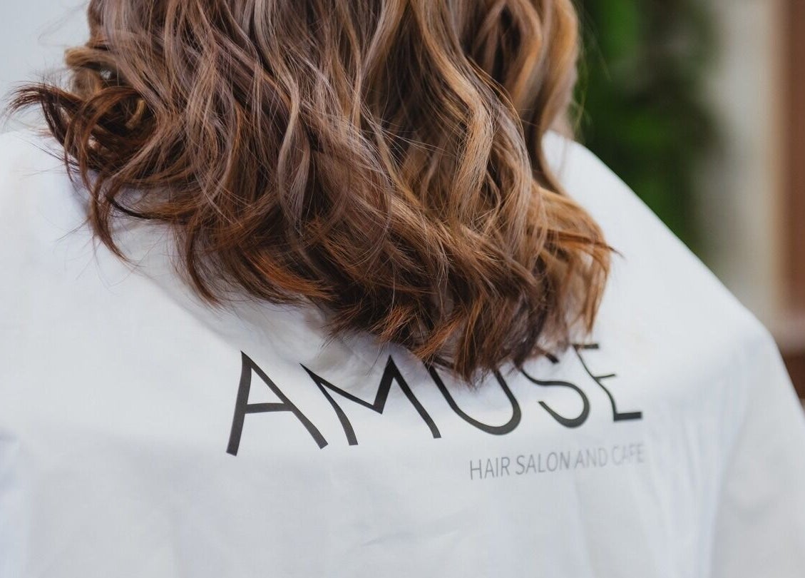 Lustrous hair styled at Amuse Hair and Nail Salon, Langley City, British Columbia, CA.