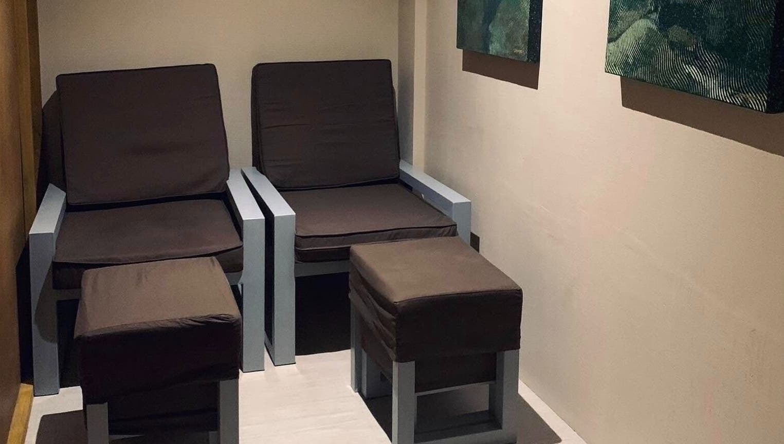 Comfortable seating area at Kass & Kaye Spa - Matatalaib Branch, Tarlac City, Central Luzon, PH.