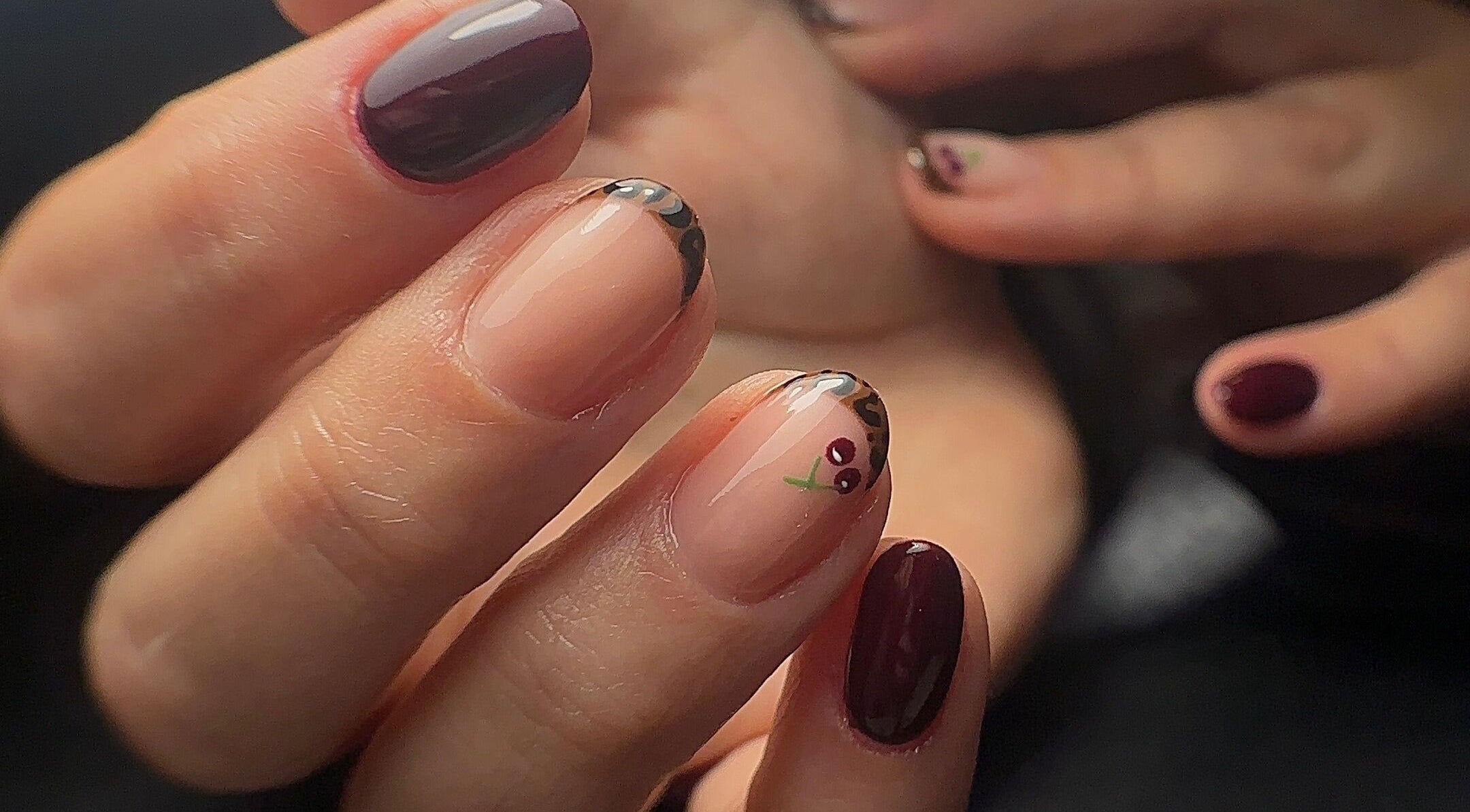 Stylish nail art design at House of Nostalgia- Salon & Academy, Leicestershire, England, GB.