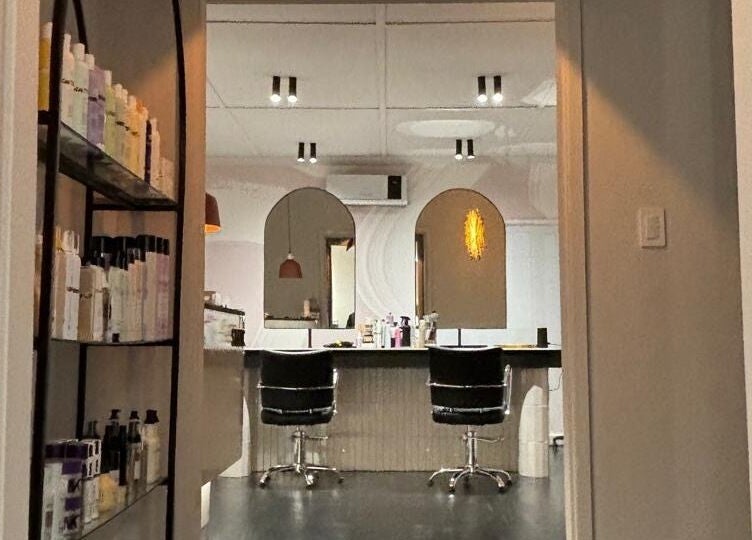 Elegant interior of STATIC Dry Bar with stylish chairs in Durban North, Kwazulu-natal, ZA.