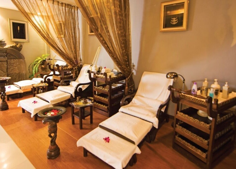 Elegant spa chairs and decor at Impiana Langkawi, Langkawi, Kedah, MY providing a relaxing ambiance.