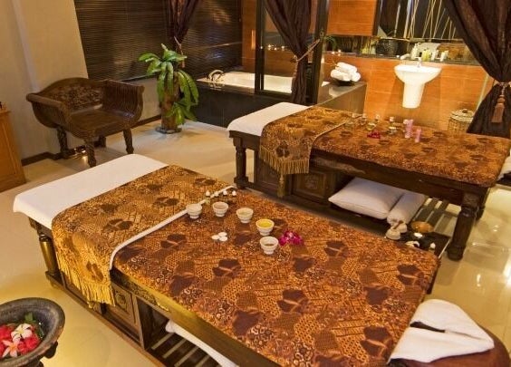Luxurious spa room with twin massage beds at Impiana Langkawi, Langkawi, Kedah, MY, offering ultimate relaxation.
