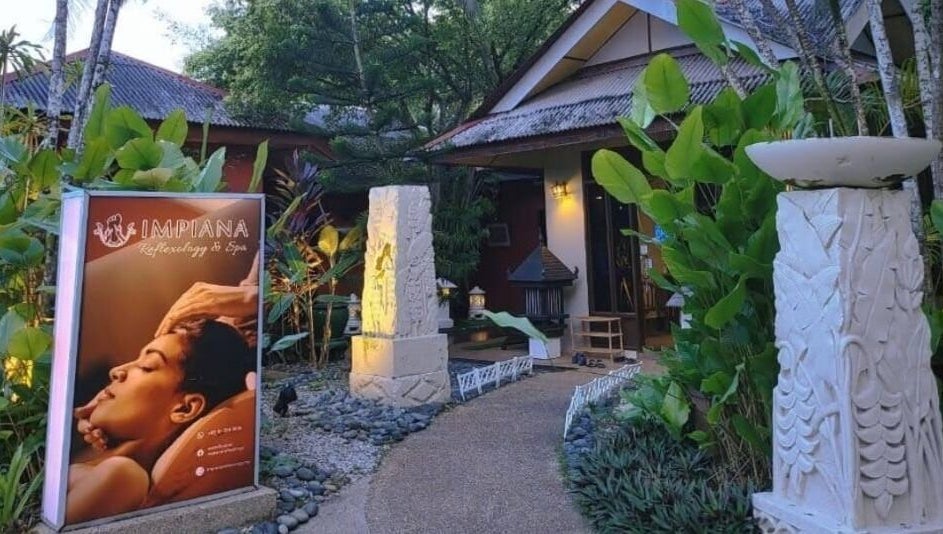 Tranquil entry of Impiana Kuantan spa in lush greenery, Kuantan, Pahang, MY.