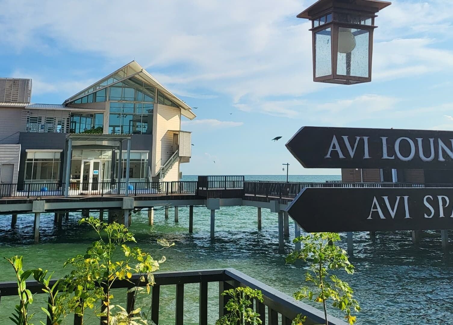 Beautiful oceanfront view of aVi Spa in Port Dickson, Negeri Sembilan, MY, with serene architectural design.