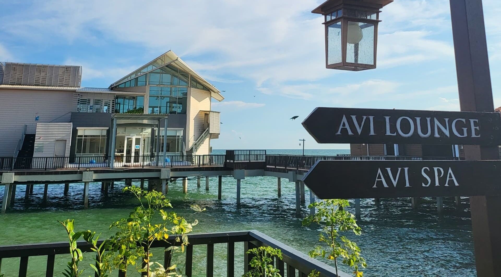 Beautiful oceanfront view of aVi Spa in Port Dickson, Negeri Sembilan, MY, with serene architectural design.