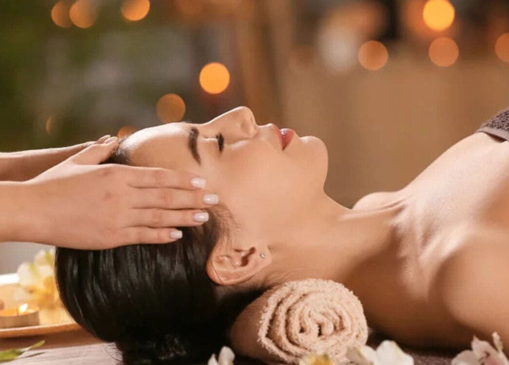 Relaxing head massage at Impiana Port Dickson, Port Dickson, Negeri Sembilan, MY.