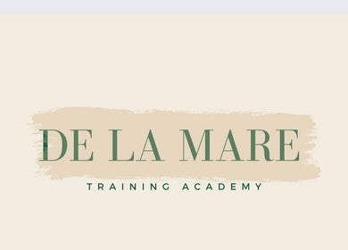 De La Mare Training Academy logo in North Lanarkshire, UK, GB with styled typography.