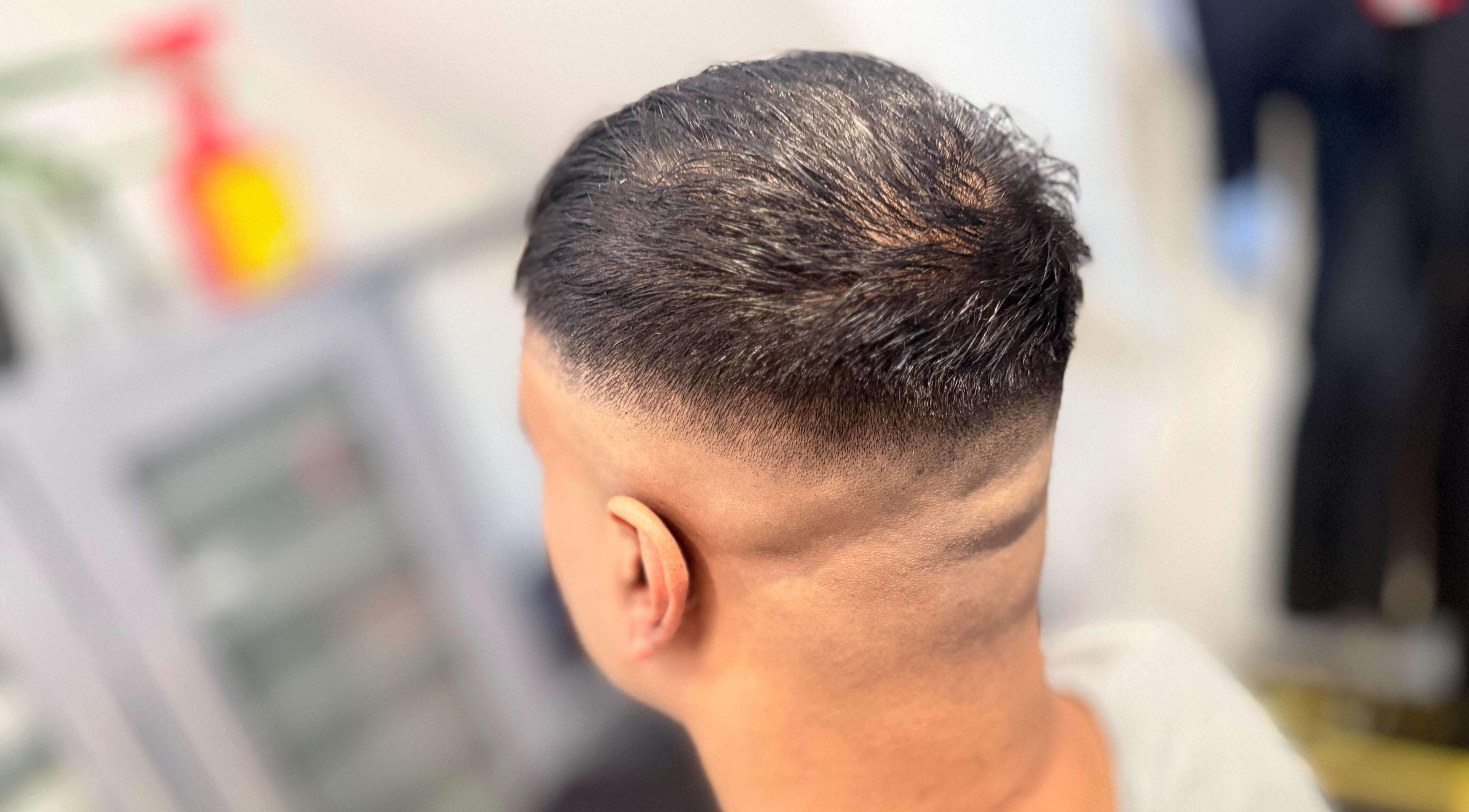 Precision fade haircut at FadeLinez (Peterborough Mobile Barber), showcasing expertise in Peterborough, England, GB.