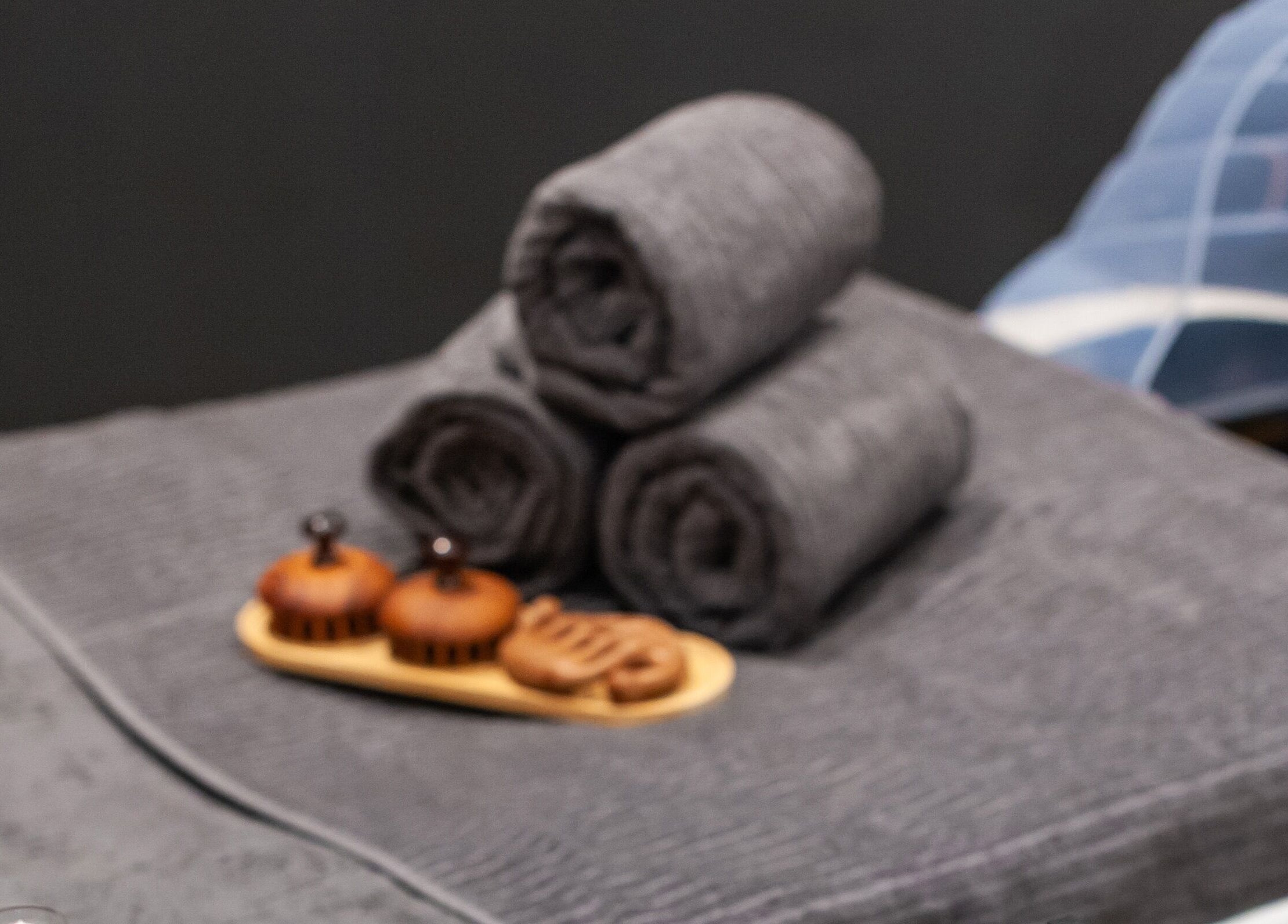 Luxurious towels at Salon Mari Chiswick, London, England, GB, enhancing your relaxation experience.