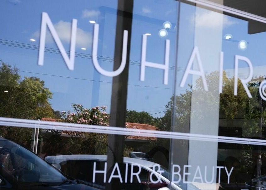 NUHAIRCO salon entrance with reflection in Mount Claremont, AU.