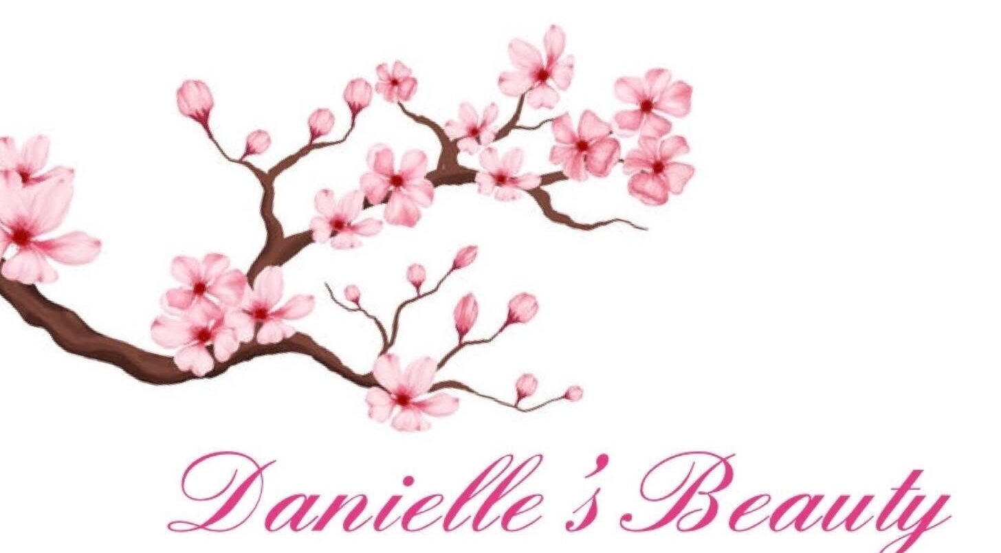 Cherry blossom logo of Danielle’s Beauty, Didcot, England, GB, offering a tranquil beauty experience.