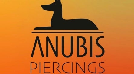 Stylized Anubis logo for Anubis Piercings and Laser Tattoo Removal, Ashby-de-la-zouch, England, GB.