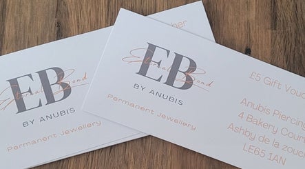 EB by Anubis gift vouchers for Anubis Piercings, Ashby-de-la-zouch, England, GB.